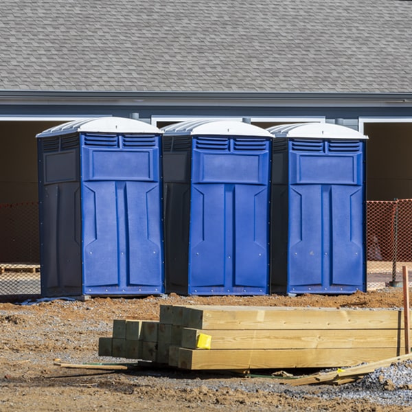 how do you dispose of waste after the portable toilets have been emptied in Arthur